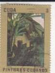 Stamps Cuba -  PINTORES CUBANOS-patio