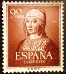 Stamps Spain -  ESPAÑA 1951   V Centenario del nacimiento de Isabel la Católica