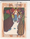 Stamps : America : Cuba :  80 aniversario nacimiento de Ho Chi Minh
