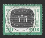 Stamps Germany -  631 - X Aniversario de la Televisión de la DDR
