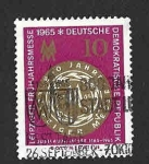 Stamps Germany -  756 - 800 Aniversario de la Feria de Verano de Leipzig (DDR)