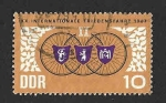 Stamps Germany -  921 - XX Carrera Internacional en Bicicleta por la Paz (DDR)