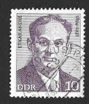 Stamps Germany -  1511 - Edgar André (DDR)