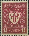 Stamps : Europe : Germany :  Exposición industrial de Munich