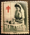 Stamps Spain -  ESPAÑA 1953  Pro Tuberculosos