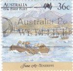 Stamps : Europe : Australia :  La primera Flota