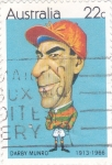Stamps Australia -  caricatura-Darby Munroe (jockey)
