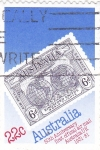 Stamps : Oceania : Australia :  1931 6d Sello de vuelos de Kingsford Smith