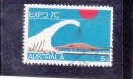 Stamps Australia -  Pabellón de Australia, Osaka