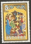 Sellos de Europa - Andorra -  navidad - adoracion de los reyes