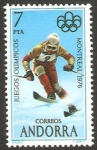 Stamps Andorra -  juegos olimpicos de montreal - esqui