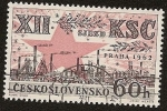 Stamps Czechoslovakia -  XII Congreso del Partido Comunista KSC - Praga 1962