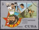 Stamps Cuba -  20 Aniversario UJC