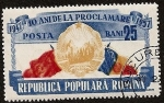 Sellos de Europa - Rumania -  X Anivº proclamación de la República Popular - Rumania-Rusia