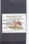 Stamps : America : Australia :  tigre de tasmania