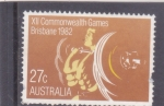 Stamps Australia -  Halterofilia (Levantamiento de pesas)