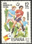 Stamps : Europe : Spain :  2613 - Mundial de fútbol, España 82