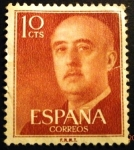 Stamps Spain -  ESPAÑA 1955-1956  General Franco (1892-1975)