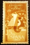 Sellos de Europa - Espa�a -  ESPAÑA 1955  I Centenario del Telégrafo
