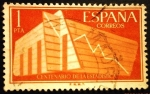 Stamps : Europe : Spain :  ESPAÑA 1956  I Centenario de la Estadística Española