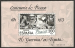 Stamps Spain -  Centº de Picasso, El Guernica en España