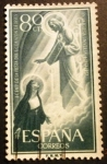 Stamps Spain -  ESPAÑA 1957  Centenario de la fiesta del Sagrado Corazón de Jesús