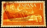 Stamps Spain -  ESPAÑA 1958  XVII Congreso Internacional de Ferrocarriles