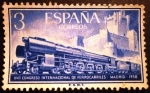 Stamps Spain -  ESPAÑA 1958  XVII Congreso Internacional de Ferrocarriles