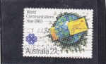 Sellos del Mundo : Oceania : Australia : Año Mundial de las Comunicaciones 1983