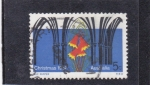 Stamps Australia -  NAVIDAD'67 Fachada de la iglesia de estilo gótico, Blandfordia grandiflora