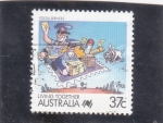 Sellos de Oceania - Australia -  servicio postal