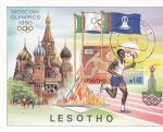 Stamps Africa - Lesotho -  OLIMPIADA MOSCU'80
