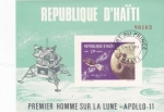 Stamps : America : Haiti :  PRIMER HOMBRE SOBRE LA LUNA APOLO 11