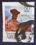 Stamps Argentina -  Paisaje lunar de Ishigualast, San Juan