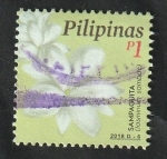 Sellos de Asia - Filipinas -  4202 - Flor, Jasmin de Arabia, Jasminum sambac