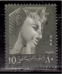 Sellos de Africa - Egipto -  Estatua