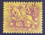 Sellos del Mundo : Europa : Portugal : Escudo ecuestre Rey Dinis