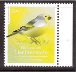 Stamps Liechtenstein -  serie- Pajaros cantores de Liechenstein
