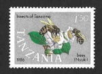 Sellos de Africa - Tanzania -  364 - Abejas