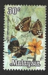 Stamps Malaysia -  67 - Mariposa Saturno