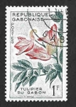Stamps : Africa : Gabon :  155 - Árbol de Tulipán