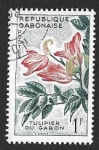 Stamps : Africa : Gabon :  155 - Árbol de Tulipán