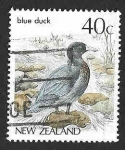 Stamps New Zealand -  830 - Pato Azul