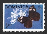 Stamps : America : Dominica :  427 - Myscelia Antholia