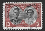 Stamps Canada -  248 - Rey Jorge VI y Reina Isabel de Inglaterra