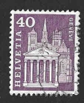 Stamps Switzerland -  389 - Catedral de San Pedro de Ginebra