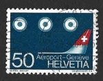 Stamps Switzerland -  490 - Inauguración de la Nueva Terminal Aérea Ginebra-Cointrin