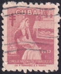 Stamps Cuba -  Consejo Nacional de Tuberculosis '57