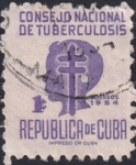 Stamps Cuba -  Consejo Nacional de Tuberculosis '54