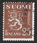 Stamps Finland -  161 - Armas de la República